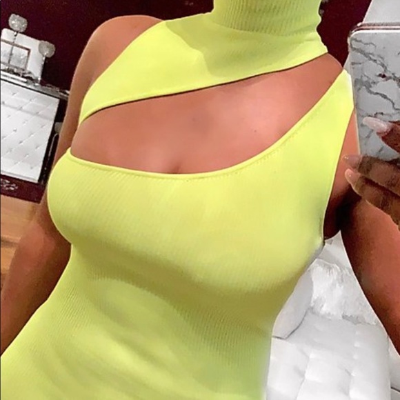 Neon Bodycon Dress - Picture 3 of 3